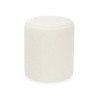 PUFF COM TEXTURA PEQ BRANCO