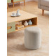 PUFF COM TEXTURA PEQ BRANCO
