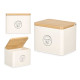 SALEIRO BRANCO CREME TAMPA BAMBU