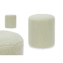 POUF EN PEAU DE MOUTON PETIT VERT