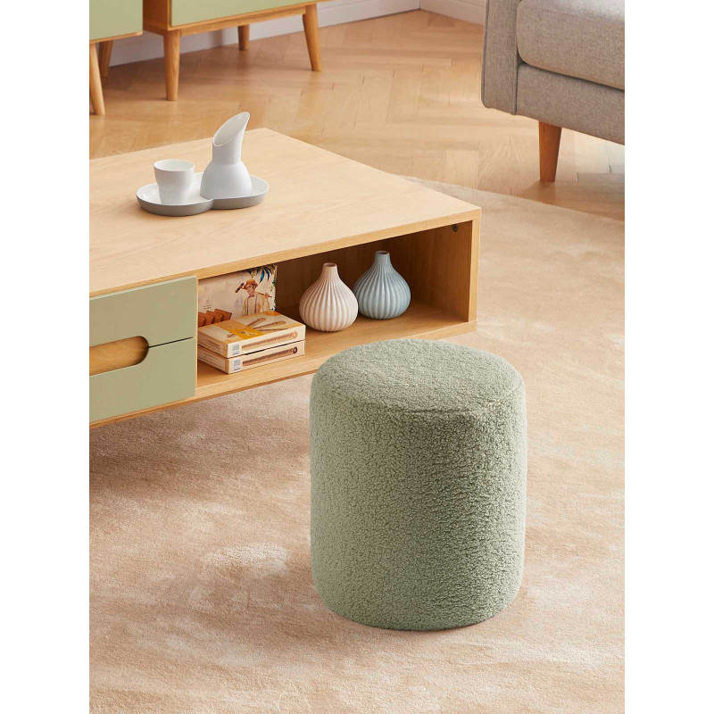 PUFF COM TEXTURA PEQ VERDE