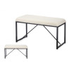 BANC EN PEAU DE MOUTON PETIT BLANC