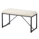 BANC EN PEAU DE MOUTON PETIT BLANC