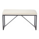 BANC EN PEAU DE MOUTON PETIT BLANC