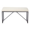 BANC EN PEAU DE MOUTON PETIT BLANC