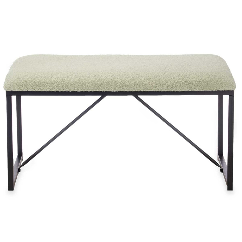 BANC EN PEAU DE MOUTON PETIT VERT