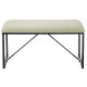 BANC EN PEAU DE MOUTON PETIT VERT