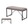 BANC EN PEAU DE MOUTON PETIT BRUN