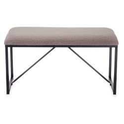 BANC EN PEAU DE MOUTON PETIT BRUN