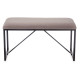 BANC EN PEAU DE MOUTON PETIT BRUN