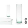 VASE EN VERRE RECYCLÉ CYLINDRE 15X50