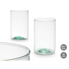 RECYCLED GLASS CYLINDER VASE 17X25CM