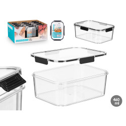 PORTAPRANZO RETTANGOLARE ERMETICO NERO 460ML