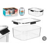 SMALL BLACK AIRTIGHT RECTANGULAR LUNCHBOX 460ML
