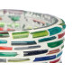 SMALL ROUND CANDLE HOLDER STRIPES STARS ASRT 2 