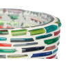 SMALL ROUND CANDLE HOLDER STRIPES STARS ASRT 2 