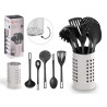 SET 5 UTENSILIOS SOPORTE ACERO