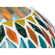 STRIPED RHOMBUS CANDLE HOLDER ASSORTED 2 