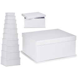 SET 10 CAJAS CARTON BLANCAS