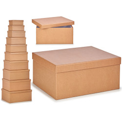 SET 10 KRAFT CARDBOARD BOXES