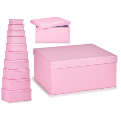 CONJUNTO 10 CAIXAS DE CARTO LILES PASTE