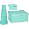SET 10 CAJAS CARTON AZUL PASTEL