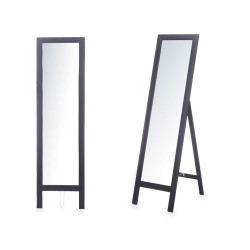 SPECCHIO BASE LEGNO 40 X 145 CM NERO