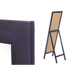SPECCHIO BASE LEGNO 40 X 145 CM NERO