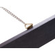SPECCHIO BASE LEGNO 40 X 145 CM NERO