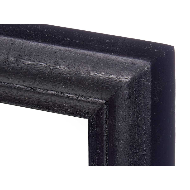 ESPELHO PAREDE MOLDURA MADEIRA 80 X 120 CM PRETO