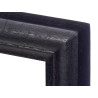SPECCHIO PARETE CORNICE IN LEGNO 80 X 120 CM NERO