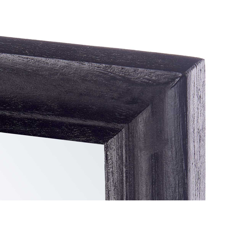 MIROIR MURAL CADRE EN BOIS 65 X 85  CM NOIR