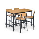 SET TABLE WITH 4 STOOLS  