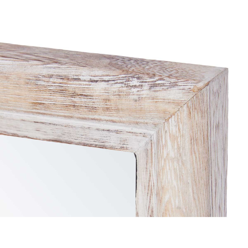 SPECCHIO PARETE CORNICE IN LEGNO 65X85CM NATURALE