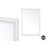 MIROIR MURAL CADRE EN BOIS 50 X 70  CM BLANC