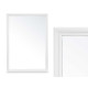 ESPELHO PAREDE MOLDURA MADEIRA 50 X 70 CM BRANCO