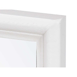 ESPEJO PARED MARCO MADERA 50 X 70 CM BLANCO