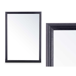 MIROIR MURAL CADRE EN BOIS 50 X 70  CM NOIR