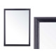 WALL MIRROR WOODEN FRAME 50 X 70 CM BLACK