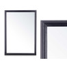 MIROIR MURAL CADRE EN BOIS 50 X 70  CM NOIR