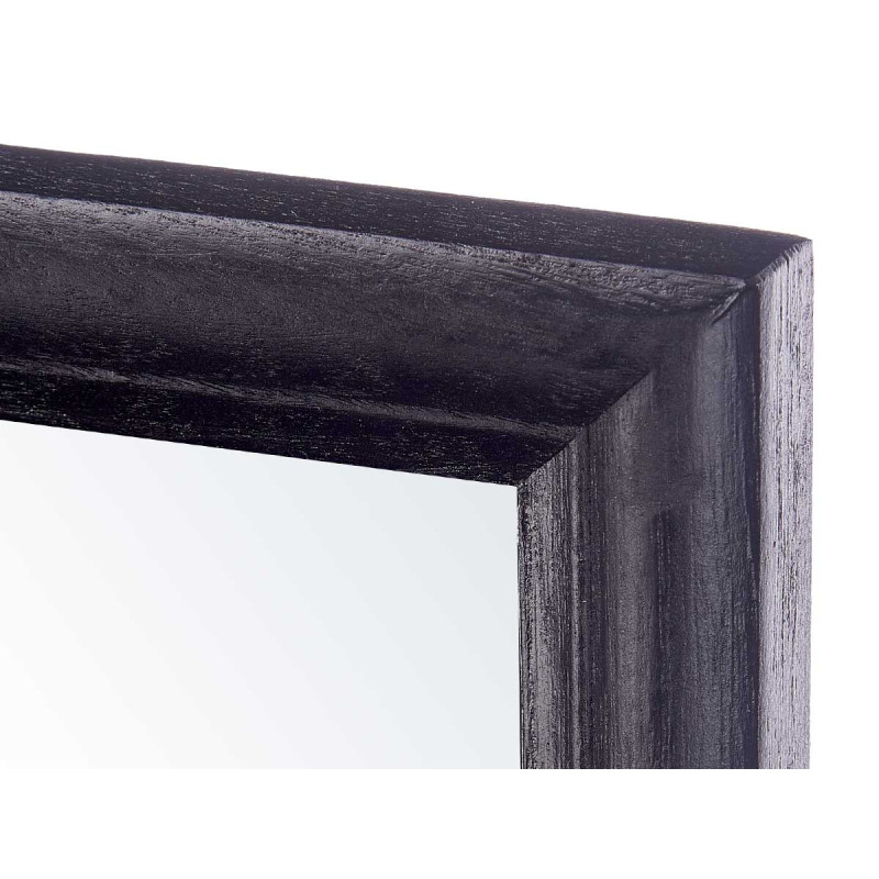 MIROIR MURAL CADRE EN BOIS 50 X 70  CM NOIR