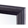 SPECCHIO PARETE CORNICE IN LEGNO 50X70CM NERO