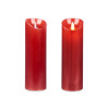 BOUGIE FLAMME ROUGE LED 24CM