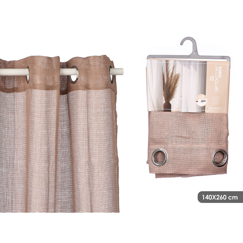 BROWN CURTAIN RELIEF