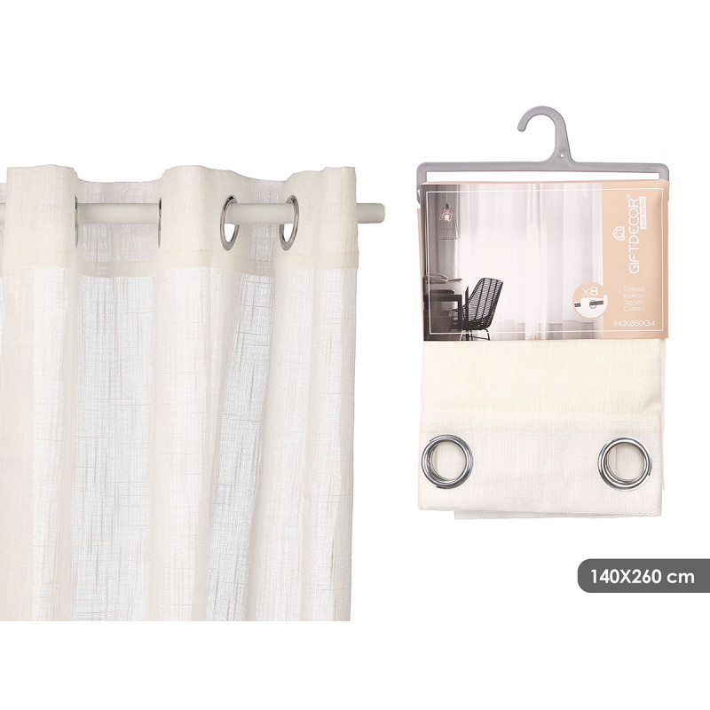 WHITE CURTAIN STRIPES
