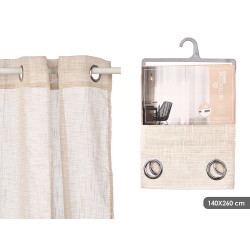 RIDEAU BEIGE RAYURES