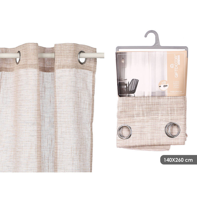 TENDA MARRONE RIGHE 