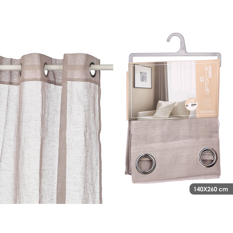 GREY CURTAIN TRANSPARENT 