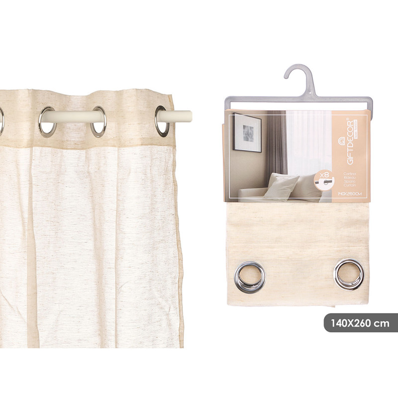 TENDA BEIGE TRASPARENTE 
