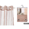 RIDEAU BRUN TRANSPARENT